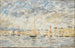 Honfleur-maleri, havnen - Eugène Boudin — visning af kunstværket