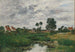 La Maison du fermier, omgivelserne omkring Dunkerque - Eugène Boudin — visning af kunstværket