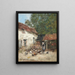 La Provende des Poules - Eugène Boudin — indrammet kunstværk på væggen