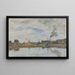 La Retenue Trouville - Eugène Boudin — indrammet kunstværk på væggen