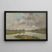 Den døde flod, Deauville - Eugène Boudin — indrammet kunstværk på væggen