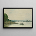 La Seine à Caudebec-en-Caux - Eugène Boudin — indrammet kunstværk på væggen