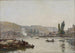 La Seine Rouen La Seine à Rouen - Eugène Boudin — visning af kunstværket