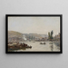 La Seine Rouen La Seine à Rouen - Eugène Boudin — indrammet kunstværk på væggen