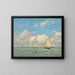 La Sortie des barques à Trouville - Eugène Boudin — indrammet kunstværk på væggen