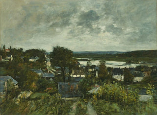 La Touques nær Deauville - Eugène Boudin — visning af kunstværket