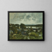 La Touques nær Deauville - Eugène Boudin — indrammet kunstværk på væggen