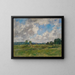 La vallée de la Touques - Eugène Boudin — indrammet kunstværk på væggen