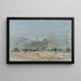 Landskabsmaleri - Eugène Boudin — indrammet kunstværk på væggen