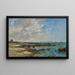 Le Croisic, ved havet - Eugène Boudin — indrammet kunstværk på væggen