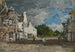 Le Faou, et hjørne af landsbyen - Eugène Boudin — visning af kunstværket