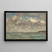 Le Havre, himmel over bugten - Eugène Boudin — indrammet kunstværk på væggen