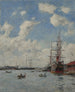 Le Havre le bassin de l'Eure - Eugène Boudin — visning af kunstværket