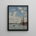 Le Havre le bassin de l'Eure - Eugène Boudin — indrammet kunstværk på væggen