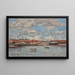 Le Havre, havnen af dokker - Eugène Boudin — indrammet kunstværk på væggen