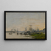 Le port de Bordeaux vu du quai de Bacalan - Eugène Boudin — indrammet kunstværk på væggen