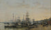 Le port de Bordeaux vu du quai des Chartrons - Eugène Boudin — visning af kunstværket