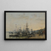 Le port de Bordeaux vu du quai des Chartrons - Eugène Boudin — indrammet kunstværk på væggen