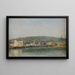 Le Port de Trouville le Matin - Eugène Boudin — indrammet kunstværk på væggen