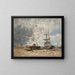 Le rivage de Trouville, marée basse - Eugène Boudin — indrammet kunstværk på væggen