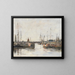 Le sas de Trouville - Eugène Boudin — indrammet kunstværk på væggen