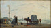 Sur la plage à Trouville - Eugène Boudin — visning af kunstværket