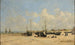 Plage de Berck, lavvande - Eugène Boudin — visning af kunstværket