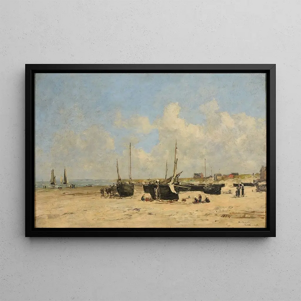 Eugne Boudin - Plage de Berck mare basse.webp