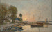 Plougastel Le passage du bac - Eugène Boudin — visning af kunstværket