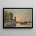 Plougastel Le passage du bac - Eugène Boudin — indrammet kunstværk på væggen