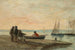Port ved Honfleur-området - Eugène Boudin — visning af kunstværket