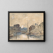Port of Rotterdam - Eugène Boudin — indrammet kunstværk på væggen