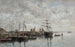 Portrieux le port - Eugène Boudin — visning af kunstværket