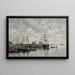 Portrieux le port - Eugène Boudin — indrammet kunstværk på væggen