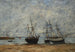 Portrieux havn lavvande - Eugène Boudin — visning af kunstværket
