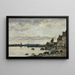 Rivage breton - Eugène Boudin — indrammet kunstværk på væggen