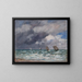 Bateaux à voile près de Trouville - Eugène Boudin — indrammet kunstværk på væggen