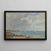 Saint-Vaast-la-Hougue La Baie - Eugène Boudin — indrammet kunstværk på væggen
