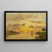 Saint-Valery-sur-Somme, udmundingen af Somme - Eugène Boudin — indrammet kunstværk på væggen