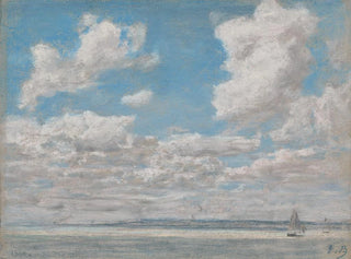 Marine maleri med åbent himmel - Eugène Boudin — visning af kunstværket