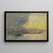Havnefrontmaleri af Honfleur - Eugène Boudin — indrammet kunstværk på væggen