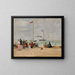 På stranden i Trouville - Eugène Boudin — indrammet kunstværk på væggen
