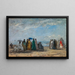 La plage à Trouville - Eugène Boudin — indrammet kunstværk på væggen