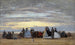 La Plage à Villerville - Eugène Boudin — visning af kunstværket