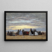 La Plage à Villerville - Eugène Boudin — indrammet kunstværk på væggen