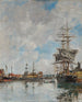 Le bassin de Deauville - Eugène Boudin — visning af kunstværket