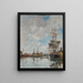 Le bassin de Deauville - Eugène Boudin — indrammet kunstværk på væggen