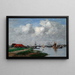 La rivière Escaut à Anvers - Eugène Boudin — indrammet kunstværk på væggen