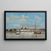 Le Quai à Anvers - Eugène Boudin — indrammet kunstværk på væggen