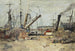 Les chalutiers - Eugène Boudin — visning af kunstværket